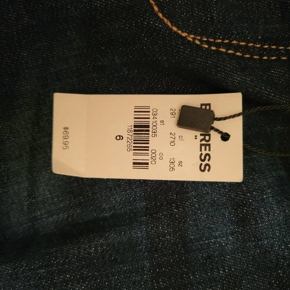 Express Jeans Ankle Legging Dark Blue Denim 6 NWT - Picture 11 of 11